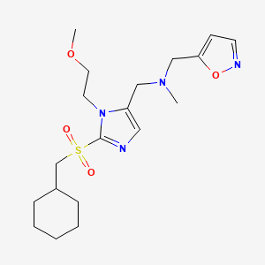 1-[2-[(cyclohexylmethyl)sulfonyl]-1-(2-methoxyethyl)-1H-imidazol-5-yl]-N-(5-isoxazolylmethyl)-N-methylmethanamine