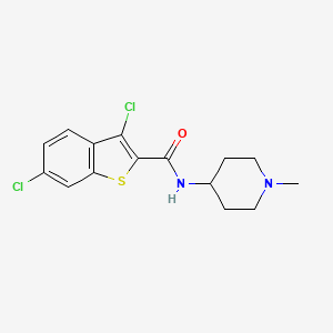 3,6-dichloro-N-(1-methyl-4-piperidinyl)-1-benzothiophene-2-carboxamide