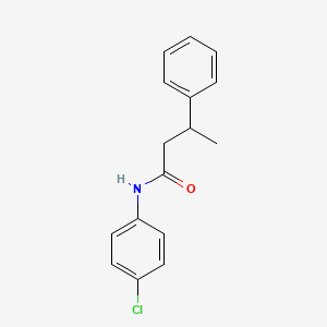 molecular formula C16H16ClNO B5241181 N-(4-chlorophenyl)-3-phenylbutanamide 