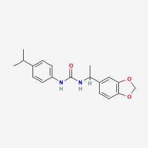 N-[1-(1,3-benzodioxol-5-yl)ethyl]-N'-(4-isopropylphenyl)urea