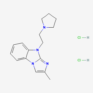 molecular formula C16H22Cl2N4 B5241209 2-methyl-4-(2-pyrrolidin-1-ylethyl)imidazo[1,2-a]benzimidazole;dihydrochloride 