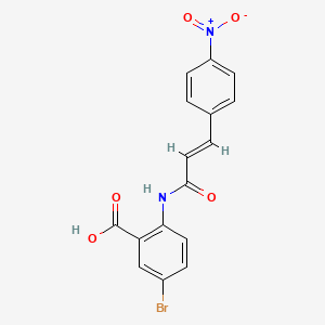 5-bromo-2-{[3-(4-nitrophenyl)acryloyl]amino}benzoic acid