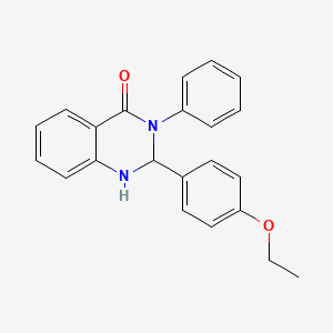 molecular formula C22H20N2O2 B5241336 2-(4-ethoxyphenyl)-3-phenyl-2,3-dihydro-4(1H)-quinazolinone 