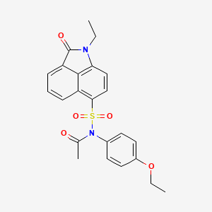 N-(4-ethoxyphenyl)-N-[(1-ethyl-2-oxo-1,2-dihydrobenzo[cd]indol-6-yl)sulfonyl]acetamide