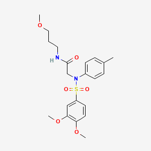 N-(3-METHOXYPROPYL)-2-[N-(4-METHYLPHENYL)3,4-DIMETHOXYBENZENESULFONAMIDO]ACETAMIDE