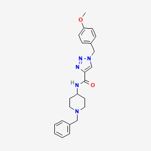 N-(1-benzyl-4-piperidinyl)-1-(4-methoxybenzyl)-1H-1,2,3-triazole-4-carboxamide