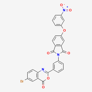 2-[3-(6-bromo-4-oxo-4H-3,1-benzoxazin-2-yl)phenyl]-5-(3-nitrophenoxy)-1H-isoindole-1,3(2H)-dione