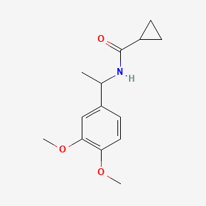 N-[1-(3,4-dimethoxyphenyl)ethyl]cyclopropanecarboxamide