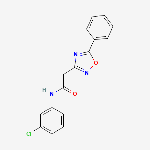 N-(3-chlorophenyl)-2-(5-phenyl-1,2,4-oxadiazol-3-yl)acetamide