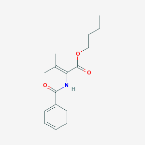 molecular formula C16H21NO3 B5241561 butyl 2-(benzoylamino)-3-methyl-2-butenoate 