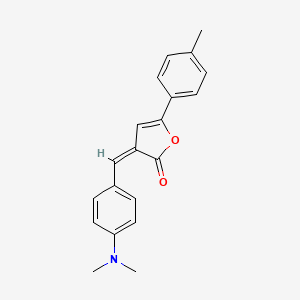 (3Z)-3-[[4-(dimethylamino)phenyl]methylidene]-5-(4-methylphenyl)furan-2-one