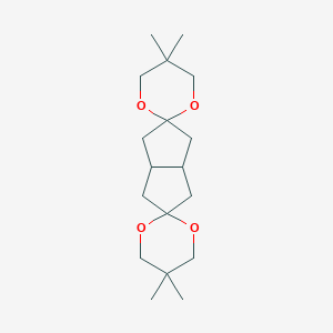 molecular formula C18H30O4 B052416 顺式-双环[3.3.0]辛烷-3,7-二酮-3,7-双(2',2'-二甲基丙亚烷基)二缩酮 CAS No. 92007-38-0
