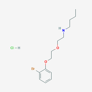 N-[2-[2-(2-bromophenoxy)ethoxy]ethyl]butan-1-amine;hydrochloride