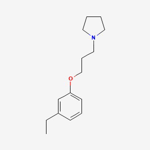 molecular formula C15H23NO B5241675 1-[3-(3-ethylphenoxy)propyl]pyrrolidine 