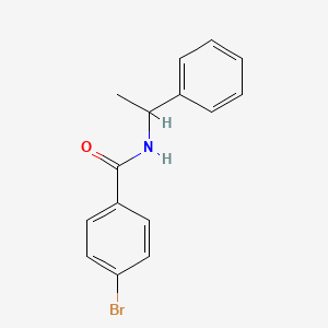 molecular formula C15H14BrNO B5241683 4-bromo-N-(1-phenylethyl)benzamide 