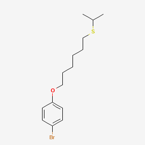 1-Bromo-4-(6-propan-2-ylsulfanylhexoxy)benzene