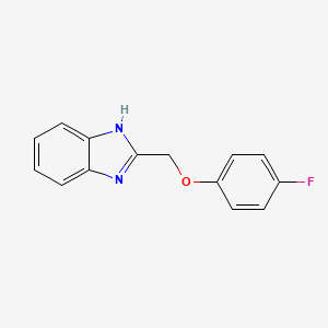 molecular formula C14H11FN2O B5241708 2-[(4-fluorophenoxy)methyl]-1H-1,3-benzodiazole 