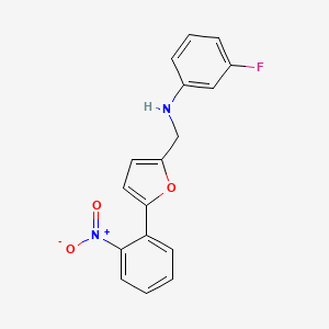 (3-fluorophenyl){[5-(2-nitrophenyl)-2-furyl]methyl}amine