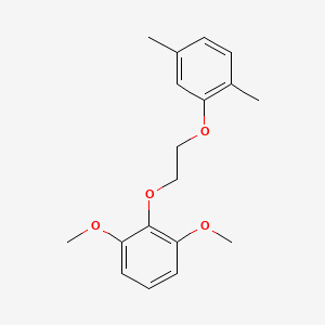 molecular formula C18H22O4 B5241720 2-[2-(2,6-dimethoxyphenoxy)ethoxy]-1,4-dimethylbenzene 