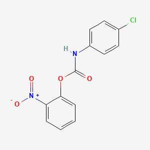 molecular formula C13H9ClN2O4 B5241725 2-nitrophenyl (4-chlorophenyl)carbamate 