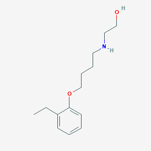 molecular formula C14H23NO2 B5241812 2-[4-(2-Ethylphenoxy)butylamino]ethanol 