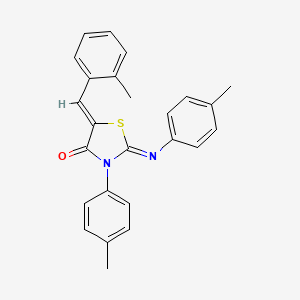 5-(2-methylbenzylidene)-3-(4-methylphenyl)-2-[(4-methylphenyl)imino]-1,3-thiazolidin-4-one