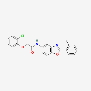 molecular formula C23H19ClN2O3 B5241875 2-(2-chlorophenoxy)-N-[2-(2,4-dimethylphenyl)-1,3-benzoxazol-5-yl]acetamide 