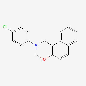 molecular formula C18H14ClNO B5241882 2-(4-chlorophenyl)-2,3-dihydro-1H-naphtho[1,2-e][1,3]oxazine CAS No. 6638-18-2