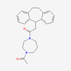 1-acetyl-4-(10,11-dihydro-5H-dibenzo[a,d][7]annulen-5-ylacetyl)-1,4-diazepane