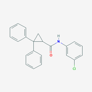 N-(3-chlorophenyl)-2,2-diphenylcyclopropane-1-carboxamide