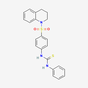 N-[4-(3,4-dihydro-1(2H)-quinolinylsulfonyl)phenyl]-N'-phenylthiourea