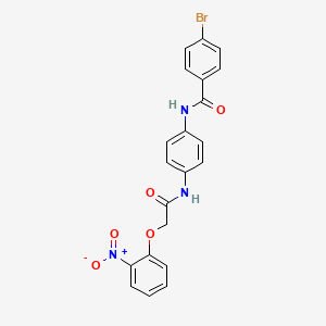 4-bromo-N-(4-{[(2-nitrophenoxy)acetyl]amino}phenyl)benzamide