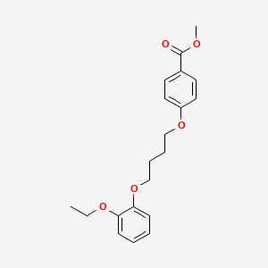 molecular formula C20H24O5 B5241957 methyl 4-[4-(2-ethoxyphenoxy)butoxy]benzoate 