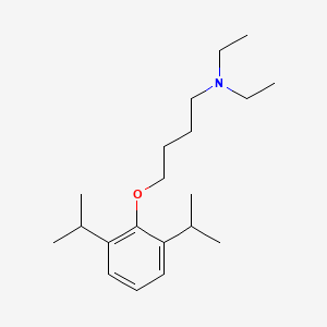 4-[2,6-di(propan-2-yl)phenoxy]-N,N-diethylbutan-1-amine