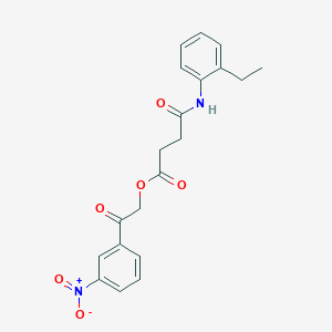 2-(3-nitrophenyl)-2-oxoethyl 4-[(2-ethylphenyl)amino]-4-oxobutanoate