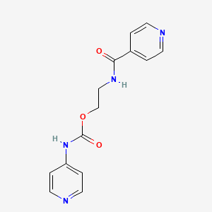 2-(isonicotinoylamino)ethyl 4-pyridinylcarbamate