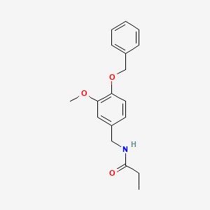 N-[4-(benzyloxy)-3-methoxybenzyl]propanamide