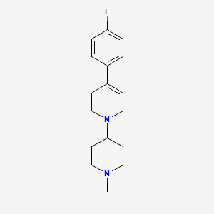 molecular formula C17H23FN2 B5242078 4-(4-fluorophenyl)-1-(1-methyl-4-piperidinyl)-1,2,3,6-tetrahydropyridine 