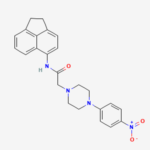 molecular formula C24H24N4O3 B5242099 N-(1,2-dihydro-5-acenaphthylenyl)-2-[4-(4-nitrophenyl)-1-piperazinyl]acetamide 