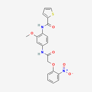 N-(2-methoxy-4-{[(2-nitrophenoxy)acetyl]amino}phenyl)-2-thiophenecarboxamide