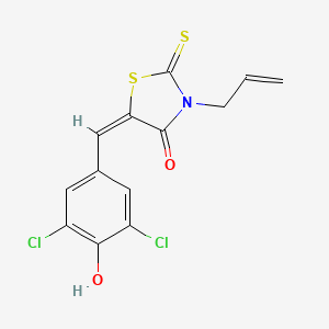 molecular formula C13H9Cl2NO2S2 B5242127 3-allyl-5-(3,5-dichloro-4-hydroxybenzylidene)-2-thioxo-1,3-thiazolidin-4-one 