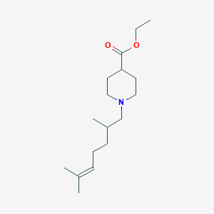 ethyl 1-(2,6-dimethyl-5-hepten-1-yl)-4-piperidinecarboxylate