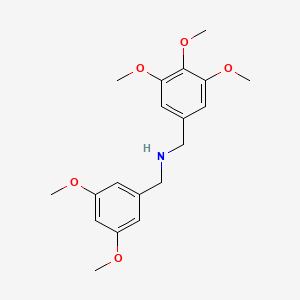 molecular formula C19H25NO5 B5242158 (3,5-dimethoxybenzyl)(3,4,5-trimethoxybenzyl)amine 