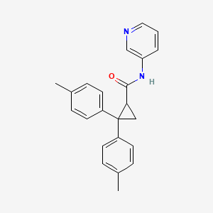 2,2-bis(4-methylphenyl)-N-3-pyridinylcyclopropanecarboxamide