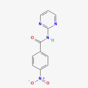 molecular formula C11H8N4O3 B5242212 4-Nitro-N-pyrimidin-2-yl-benzamide CAS No. 6941-88-4