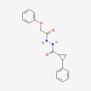 molecular formula C18H18N2O3 B5242220 N'-(phenoxyacetyl)-2-phenylcyclopropanecarbohydrazide 