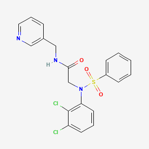 N~2~-(2,3-dichlorophenyl)-N~2~-(phenylsulfonyl)-N~1~-(3-pyridinylmethyl)glycinamide