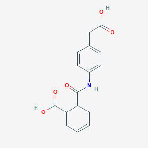 6-({[4-(carboxymethyl)phenyl]amino}carbonyl)-3-cyclohexene-1-carboxylic acid