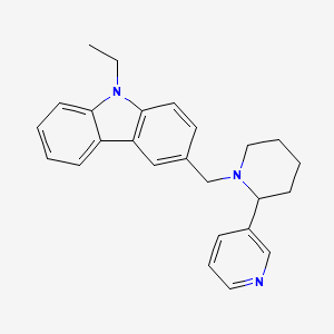 9-ethyl-3-{[2-(3-pyridinyl)-1-piperidinyl]methyl}-9H-carbazole