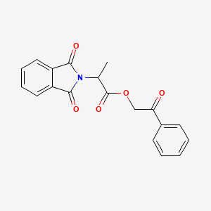 2-oxo-2-phenylethyl 2-(1,3-dioxo-2,3-dihydro-1H-isoindol-2-yl)propanoate